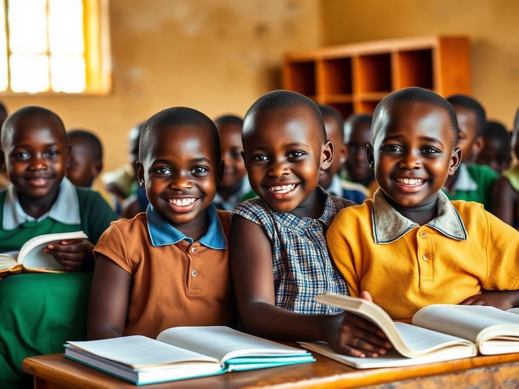 Enfants en classe — programme éducation